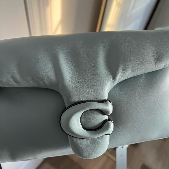 COACH PILLOW TABBY 26 in AQUA - Picture 6 of 12